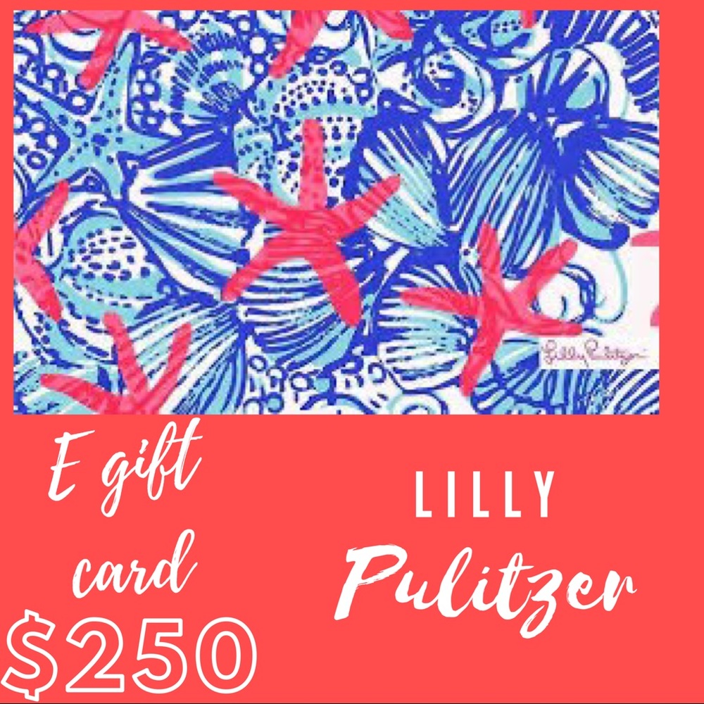 Unused $250 Lilly Pulitzer E Gift card